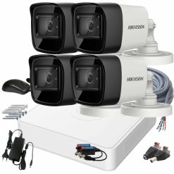 Konfigurálható HIKVISION kamerarendszer 5MP-es, HD-TVI kültéri, beltéri, nagylátószögű kamerával