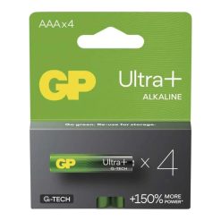 GP Ultra Plus alkáli AAA ceruzaelem, LR03, 4 db-os kiszerelésben