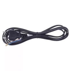 Lapos Vezetek Dugvillaval 250v Ac 2a 2m 2x075mm Fekete