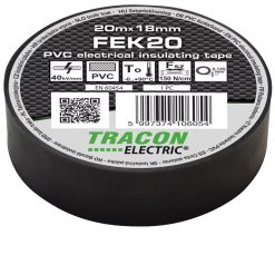 Szigeteloszalag 20mx18mm Fekete