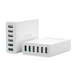 Blitzwolf BW-S15 töltő, 6x USB, QC 3.0, 60 W (fehér)