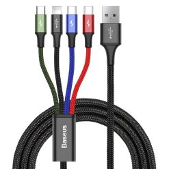 Baseus Fast Usb Kabel 4in1 2xusb C Lightning Micro 35a 12m Fekete