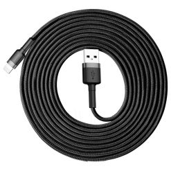 Baseus Cafule Usb Lightning Kabel 2a 3m Feketeszurke