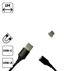 Magneses Tolto Es Adatatviteli Kabel Type C