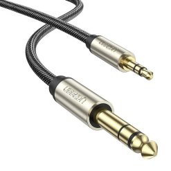 UGREEN AV127 3,5 mm-es kábel TRS-csatlakozóra, 5m, szürke