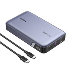 Ugreen PB720 powerbank, 20000mAh, USB 2x, USB-C, 100W PD, szürke