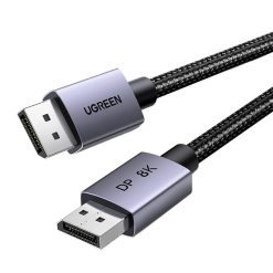 Ugreen DP120 DisplayPort 1.4 kábel, 8K 60Hz, 32.4Gbps, 3m, fekete