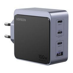 Ugreen Nexode Air, 100W, 3x USB-C, USB, szürke