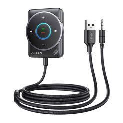 Ugreen CM723 Bluetooth 5.4 adapter, USB, 3.5mm mini jack, beépített mikrofon, fekete