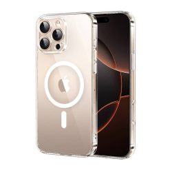Ugreen CA111 mágneses tok, MagSafe, iPhone 16 Pro, átlátszó, nem sárguló