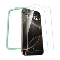 Ugreen SP629 edzett üvegfólia, iPhone 16 Pro, 2db, felhelyező keret