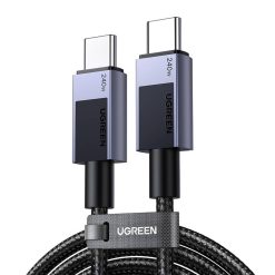 Ugreen L513 gyorstöltő kábel, USB-C - USB-C, PD, 2m, szürke