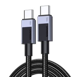 Ugreen L512 gyorstöltő kábel, USB-C - USB-C, PD, 0,5m, szürke