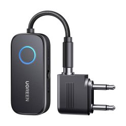 Ugreen CM671 Bluetooth receiver/transmitter, Bluetooth 5.3 , mini jack 3.5mm, 300mAh + repülőgép adapter
