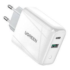 Ugreen CD170 hálózati töltő, USB + USB-C, 36W, fehér