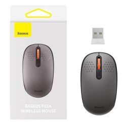 Baseus F01A vezeték nélküli egér, 2.4G, 1600DPI, szürke