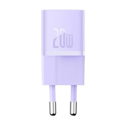 Baseus mini hálózati töltő, GaN5, 20W, lila