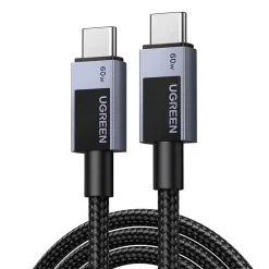 UGREEN L524 kábel, USB-C-USB-C, 60W, 2m, PD, szürke