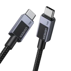 UGREEN L524 kábel, USB-C 2.0-USB-C 2.0, PD, 60W, 0,5m, szürke
