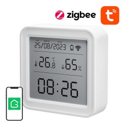 Gosund ST17 LCD okos hőmérséklet és páratartalom érzékelő, Zigbee, Tuya