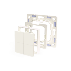 Shelly BLU Wall Switch 4 + Legrand adapter