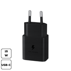 Samsung hálózati adapter, 15W PD Type-C, Fekete 1