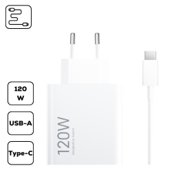 Xiaomi 120W Hyper gyors kombó töltő (Type-A) BHR9462 1