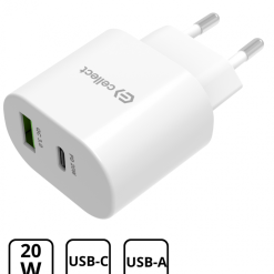 Hálózati gyorstöltő adapter 20W, Fehér 1