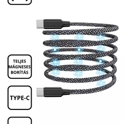 Feltekerhető mágneses Type-C - Type-C kábel 1