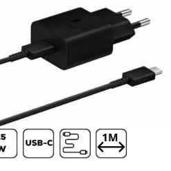 Samsung hálózati adapter kábellel,15W Fekete 1