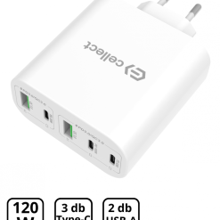 Hálózati gyorstöltő adapter 120W, Fehér 1