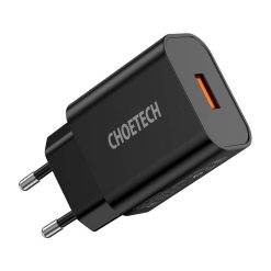 Choetech Q5003 18W USB-A hálózati töltő (fekete) 1