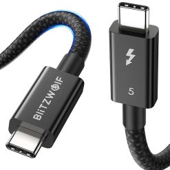 BlitzWolf BW-HDC8 USB-C-USB-C kábel, 240W, 1,5m (fekete) 1