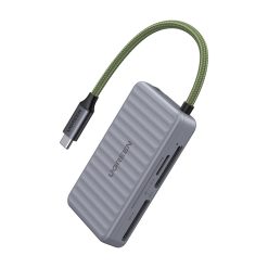 USB-C kártyaolvasó Ugreen CM868 2xSD 1xTF 170Mbps (szürke) 1