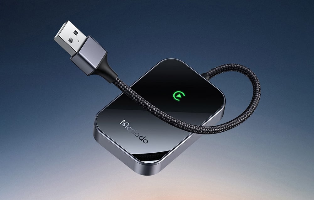 CarPlay vezeték nélküli adapter USB kábellel McDodo CA-7210 fekete 1