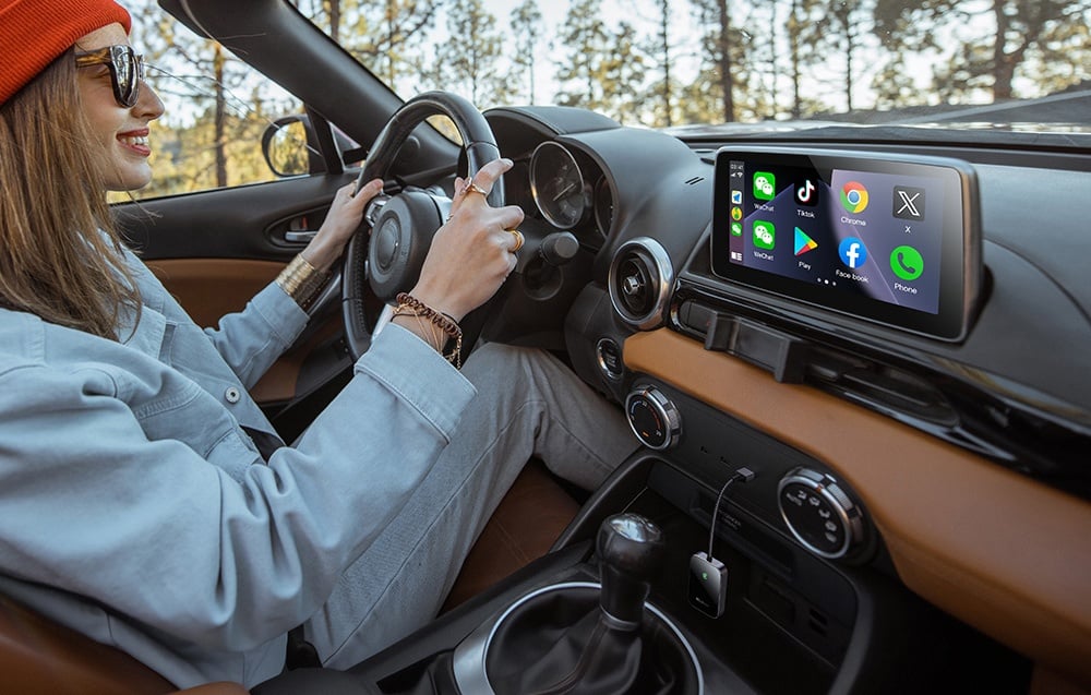 CarPlay vezeték nélküli adapter USB kábellel McDodo CA-7210 fekete 2