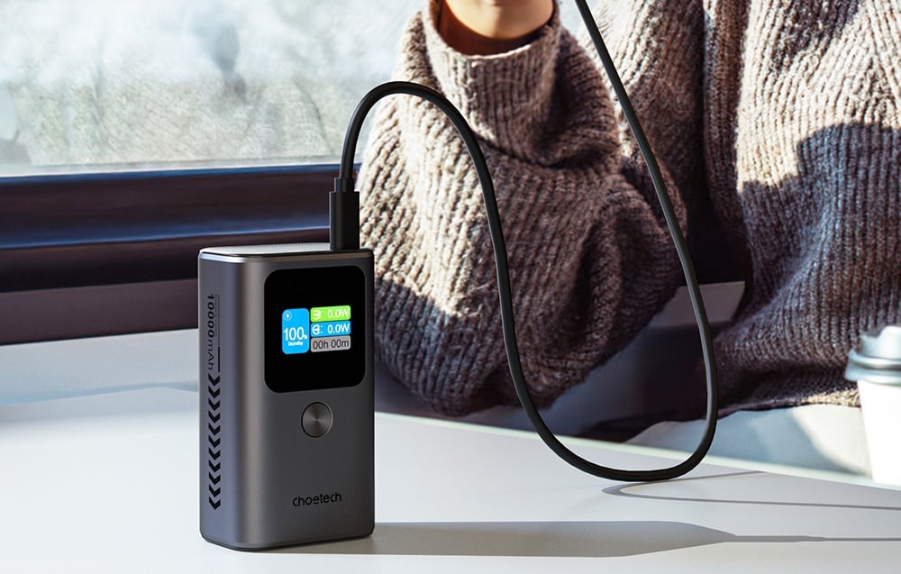 Choetech B701 powerbank, 10000mAh, PD 30W (szürke) 1