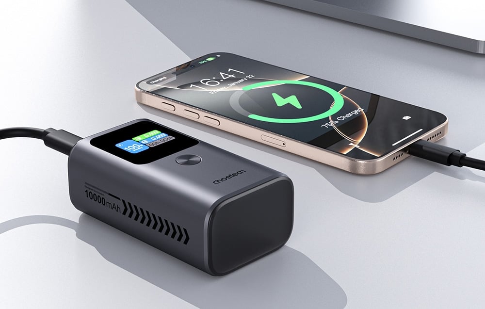 Choetech B701 powerbank, 10000mAh, PD 30W (szürke) 2