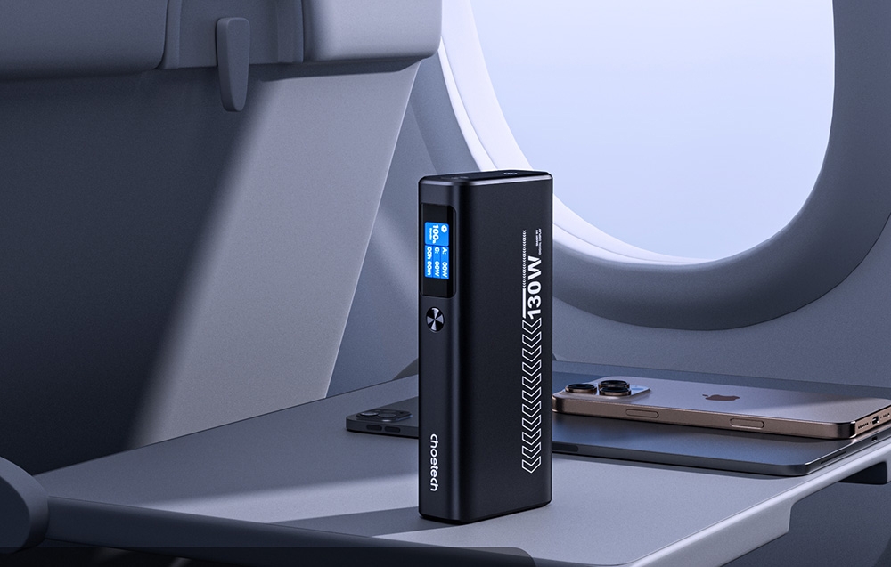 Choetech B702 powerbank, 20000mAh, PD 100W (szürke) 6