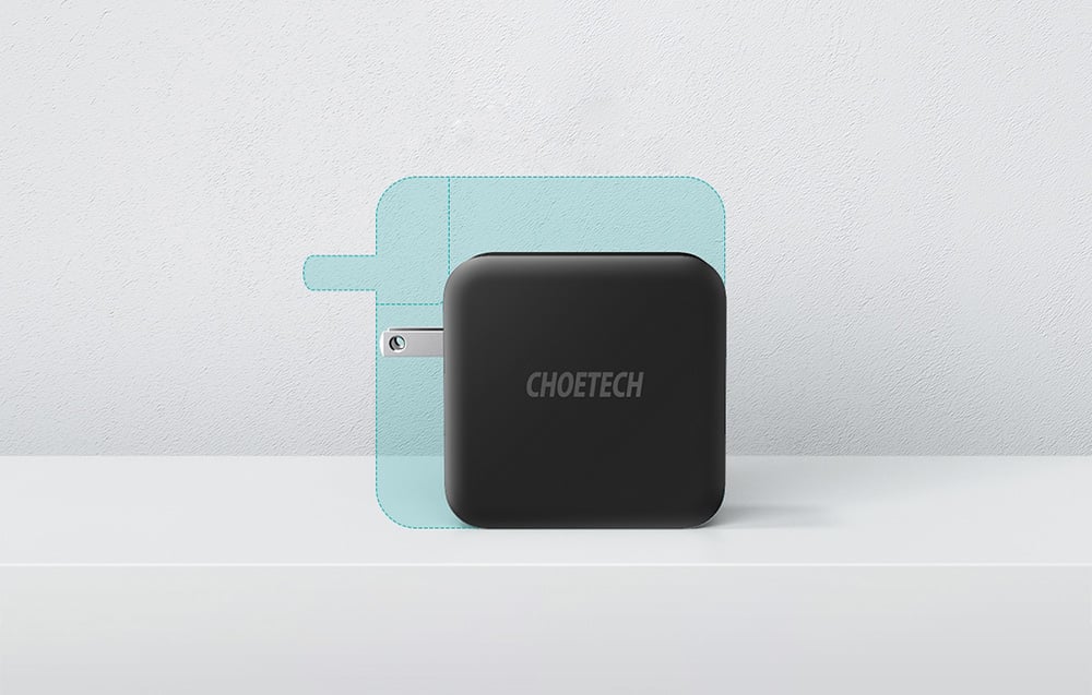 Choetech PD6008 2xUSB-C PD 100W-os GaN hálózati töltő 5