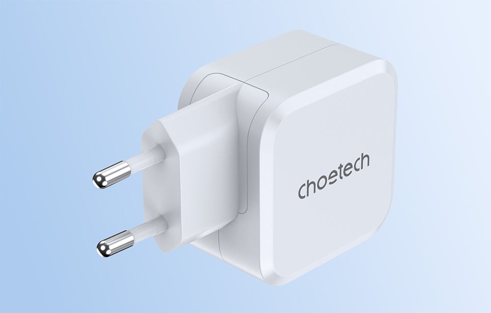 Choetech PD8007 PD 45W USB-C hálózati töltő, EU (fehér) 1