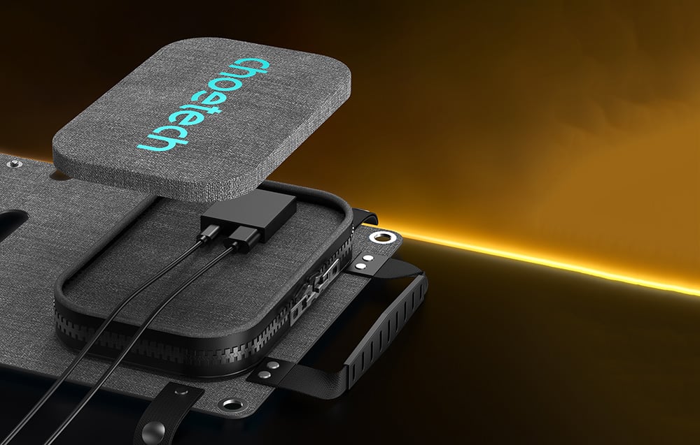 Choetech SC005-GY 28W-os összecsukható napelemes töltő 5