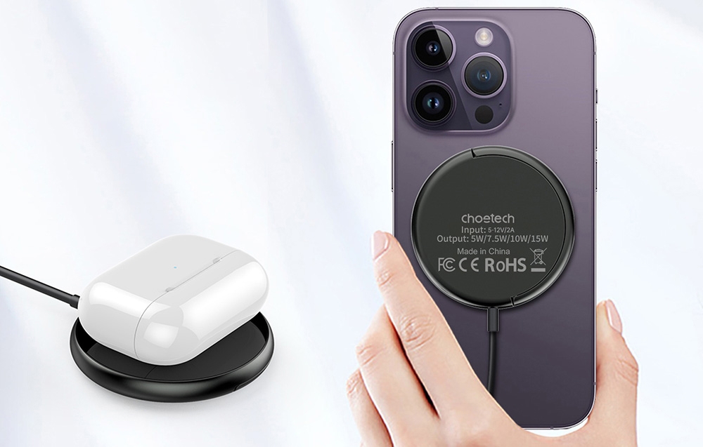 Choetech T697-F 3 az 1-ben mágneses töltő (fekete) 2