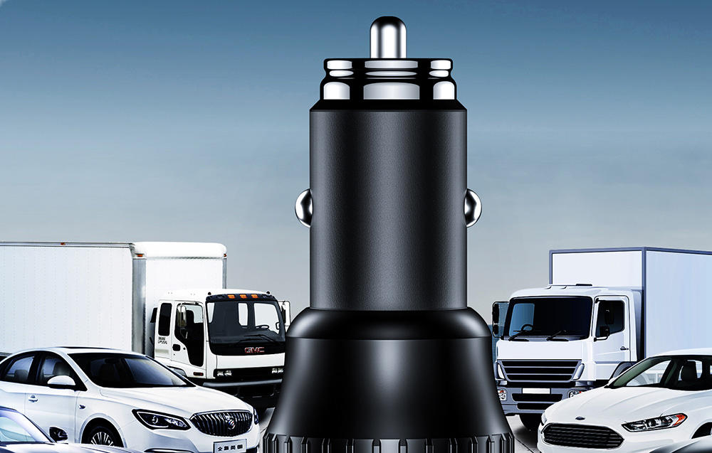 Choetech TC0010 USB-C 45 + USB-A 18W autós gyorstöltő (fekete) 3