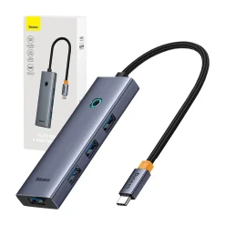Baseus UltraJoy USB-C 4 az 1-ben USB 3.0 (szürke) 1