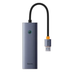 Baseus UltraJoy 4 az 1-ben Hub USB-A - USB 3.0 + RJ45 (űrszürke) 1