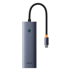 Baseus UltraJoy 6 az 1-ben USB-C Hub, HDMI4K@30Hz1+3xUSB 3.0+PD+RJ45 (szürke) 1