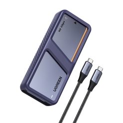 Ugreen D703 M.2 NVMe SSD ház, USB4 (szürke) 1