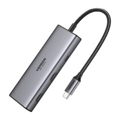 Adapter / Hub USB-C 7w1 Ugreen CM498, 2x HDMI 4K@60Hz, 2x USB, PD 100W 1