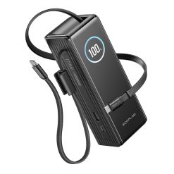 EcoFlow RAPID Powerbank 25000mAh, 170W (beépített 100W-os kábelek). 1